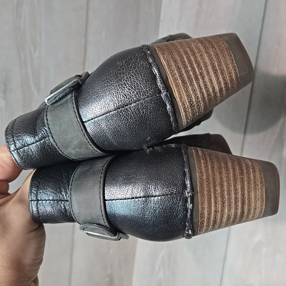 Dansko Women's Gray Suede Ankle Wedge Boots Shoes Sz 38/7.5-8 - Picture 6 of 15